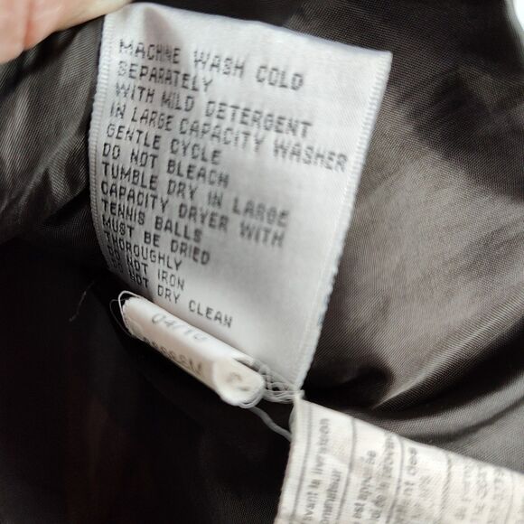 Larry Levine Down Puffer Coat Women's M Brown Full-Zip Buttons Zipped Pockets - Picture 9 of 9